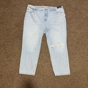 Abercrombie & Fitch Jeans 90s Straight Ultra High Rise Light Wash‎ 36/22s